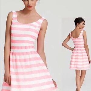 Lilly Pulitzer Pink and White A-Line Mini Dress